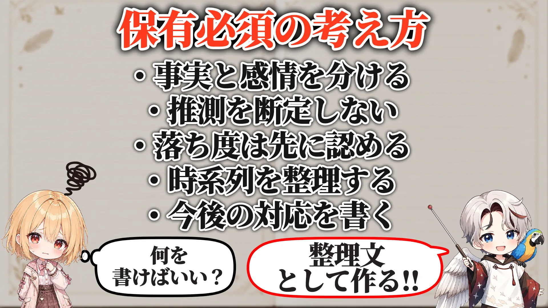 釈明文対策マニュアル 保有必須