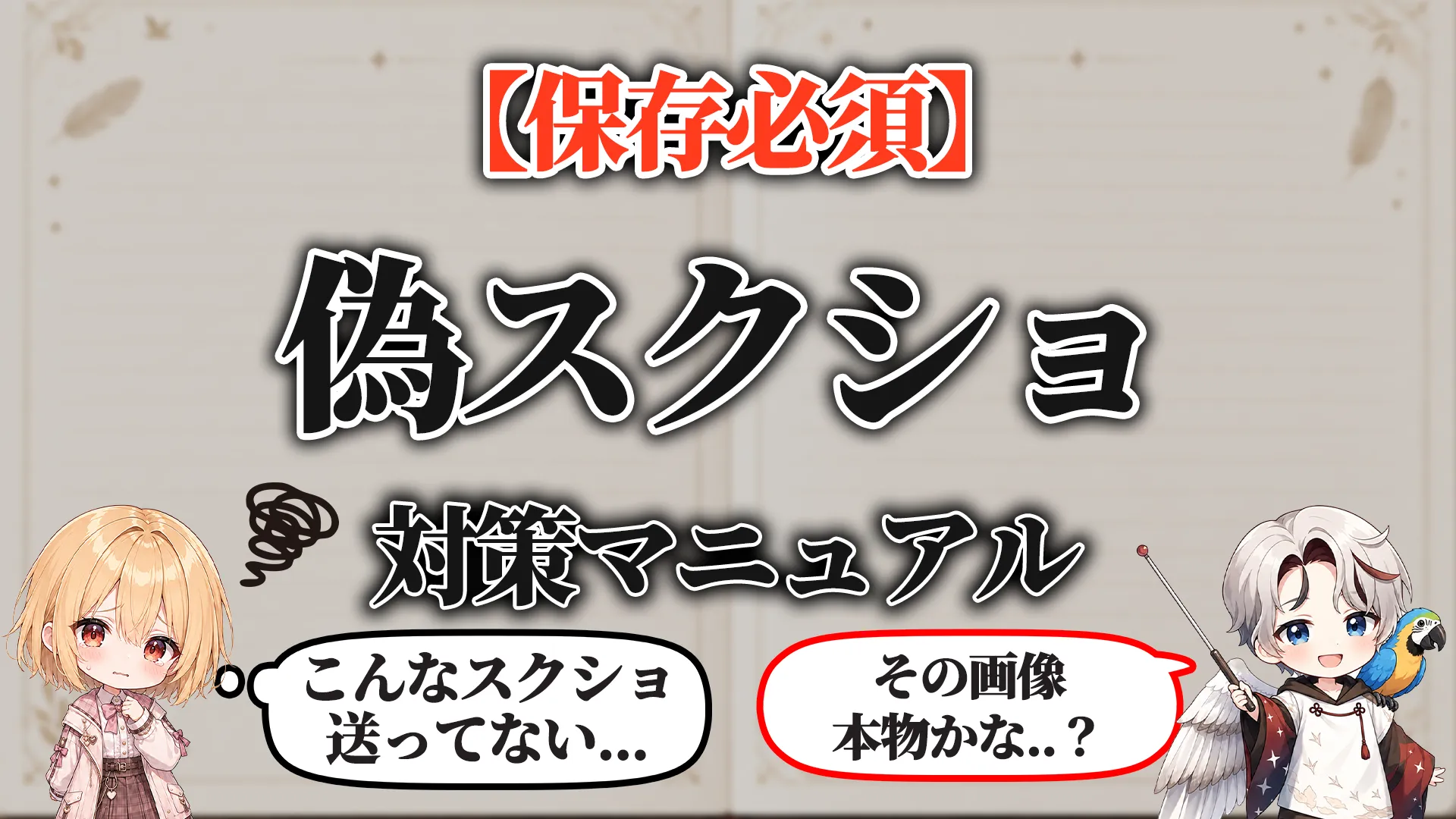 偽スクショ対策マニュアル