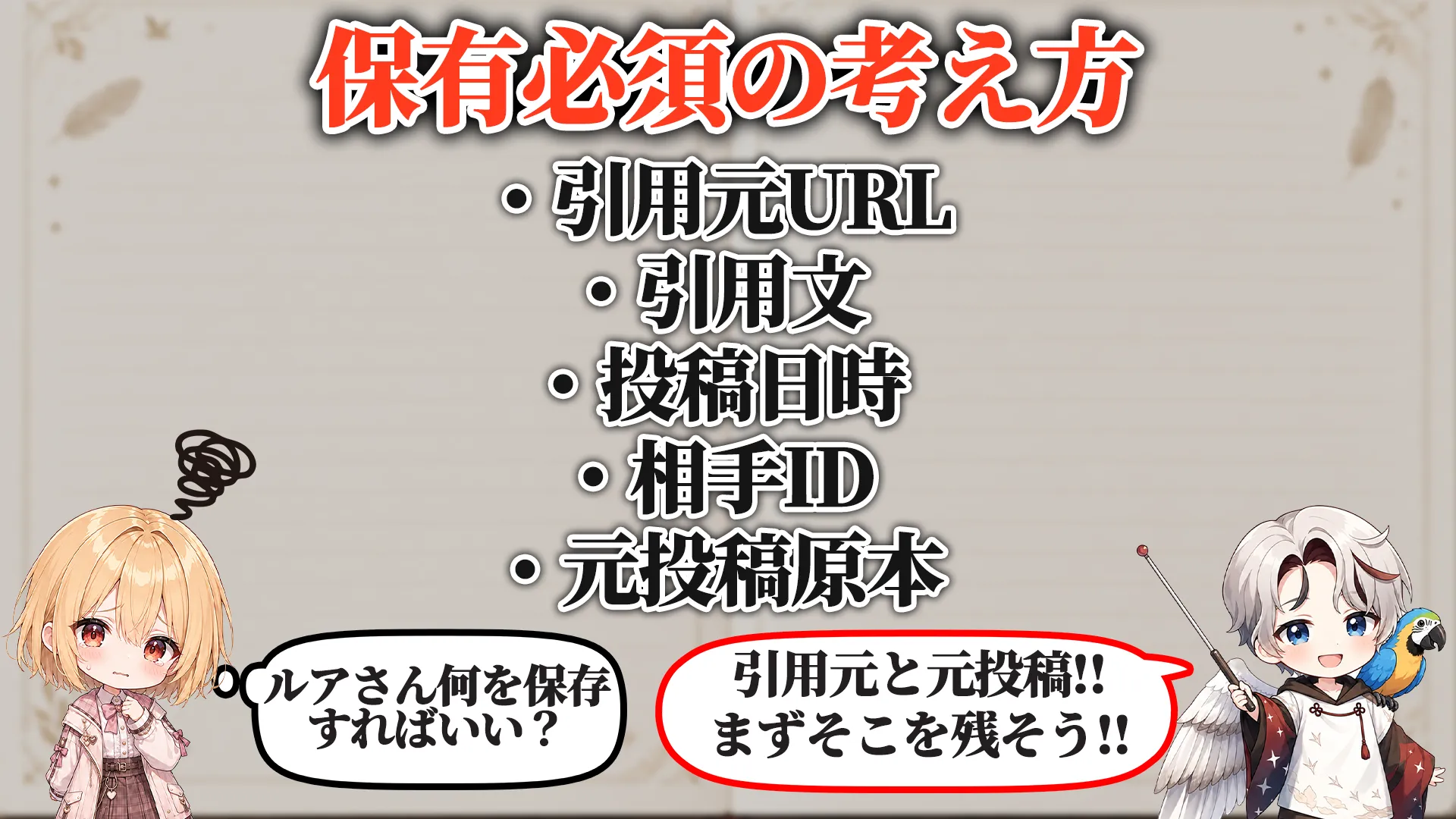 引用晒し対策マニュアル 保有必須