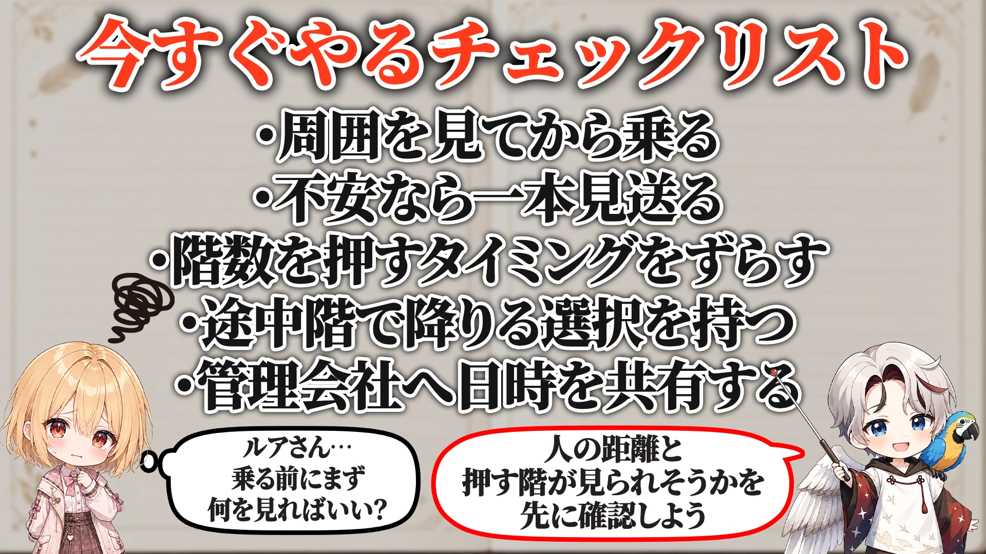 危険度ごとの判断段階