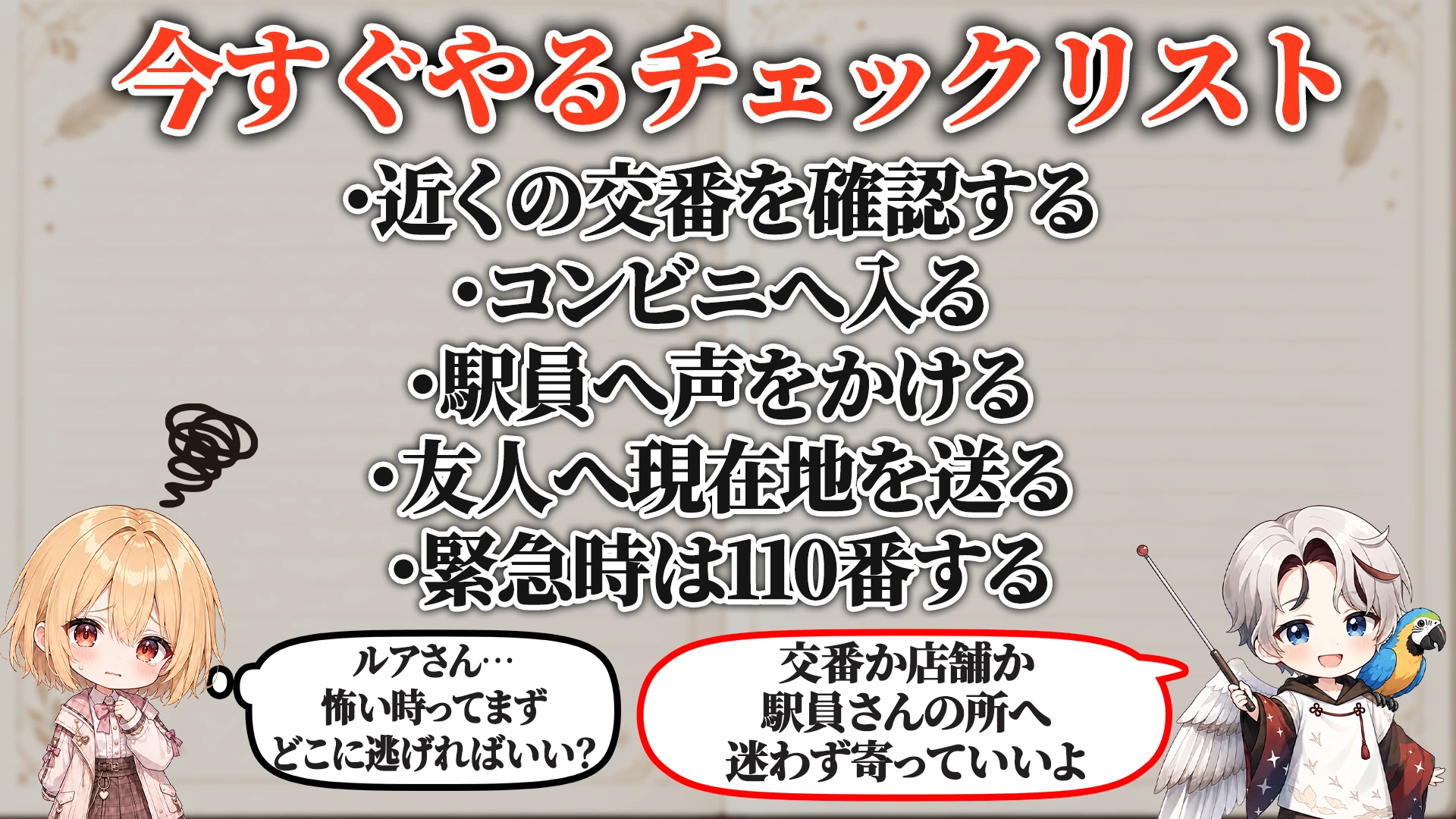危険度ごとの判断段階