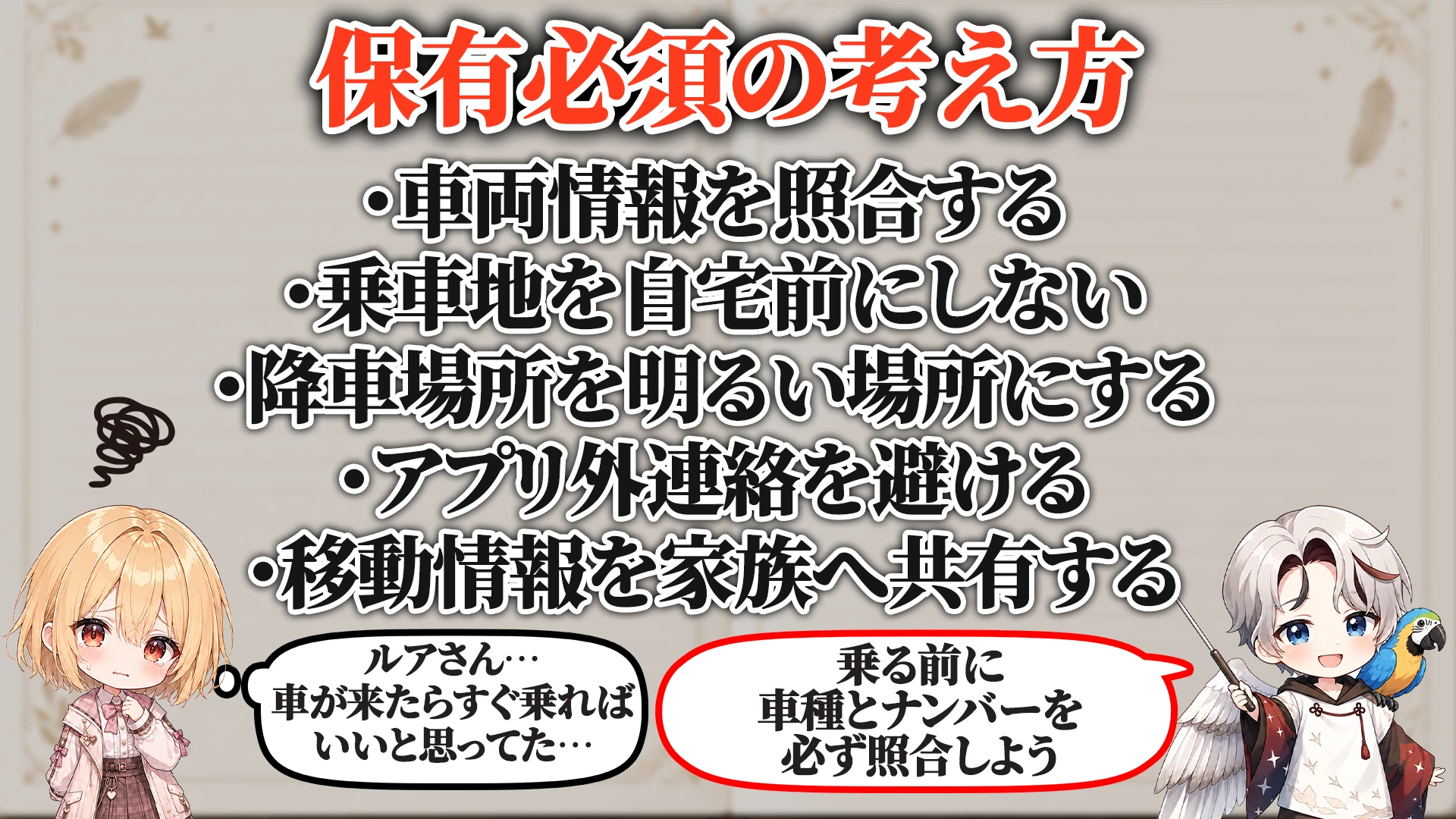 ライドシェア・送迎防犯マニュアル 保有必須