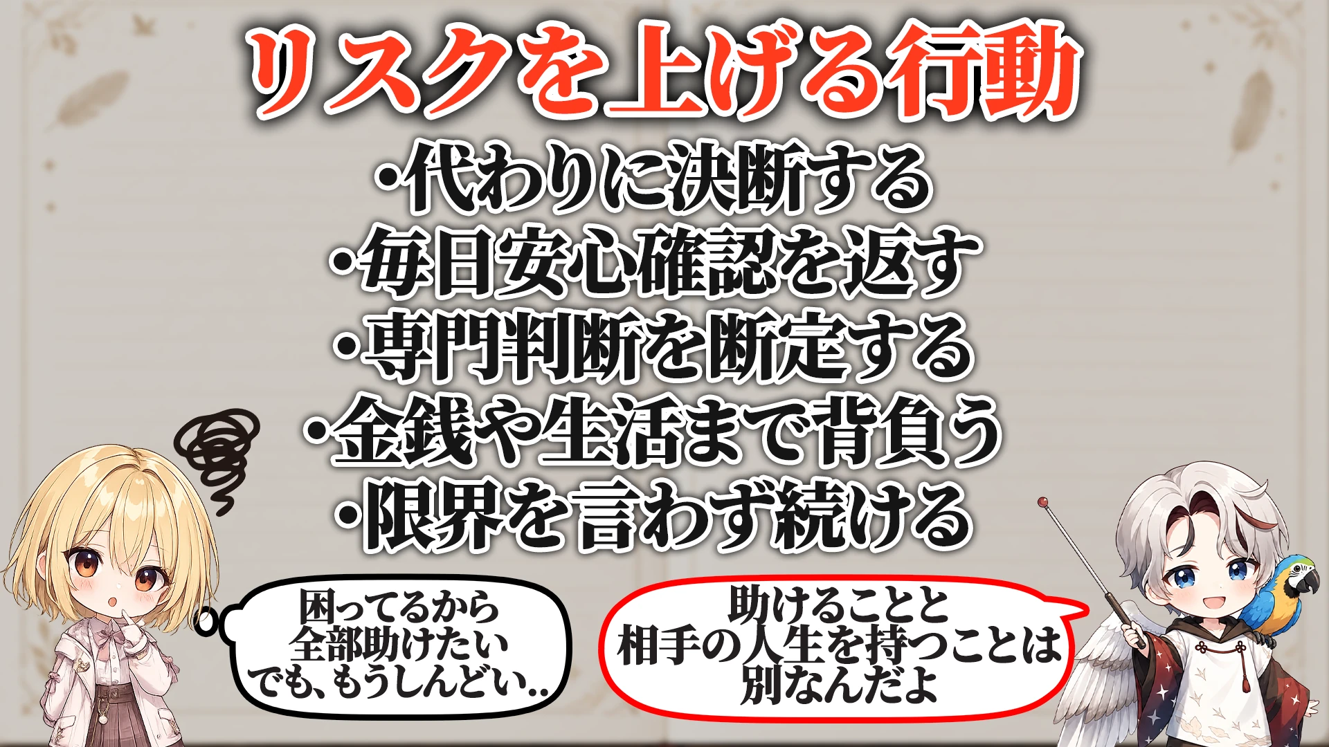リスクを上げる危険行動