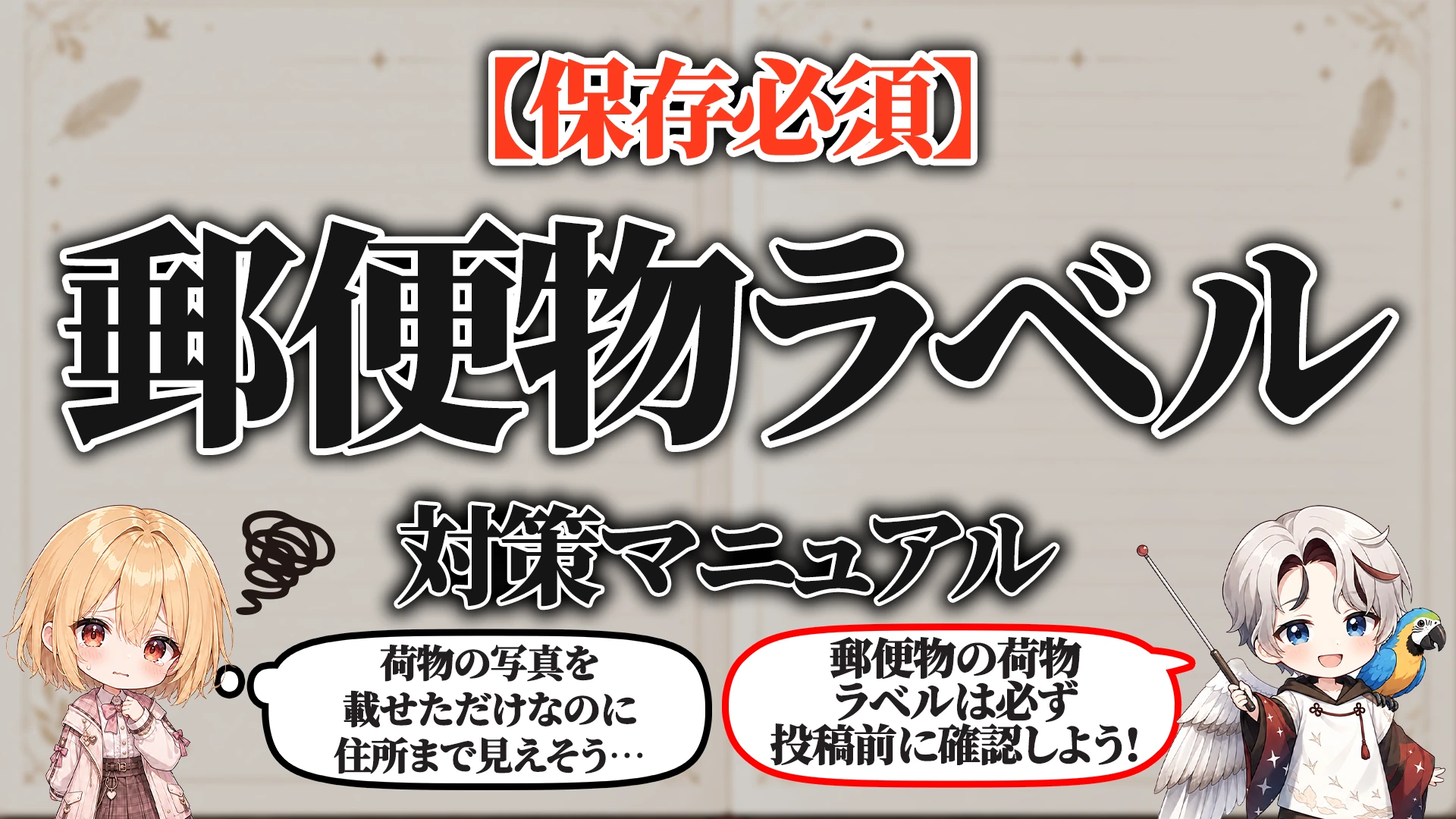 郵便物・荷物ラベル対策マニュアル